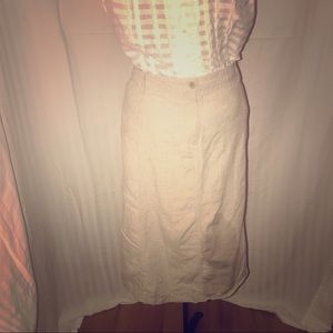 Talbots size 16 linen skirt EUC